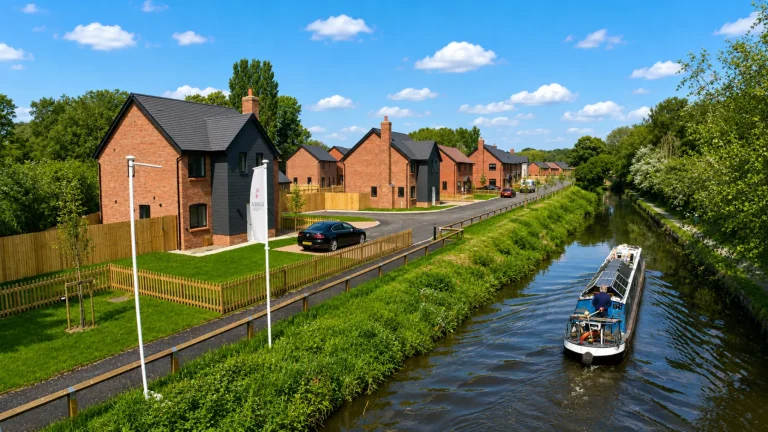 Stone's Wharf at Weston Rhyn new houses in rural location